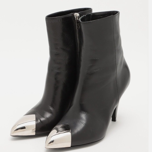🆕 Celine Metallic cap toe Ankle Boots 👢 - Picture 2 of 8